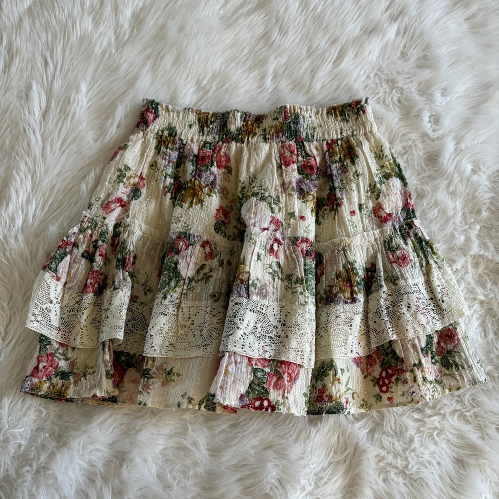 NWT LoveShackFancy Agnessa Skirt Shining Gemstone XS - Picture 8 of 13